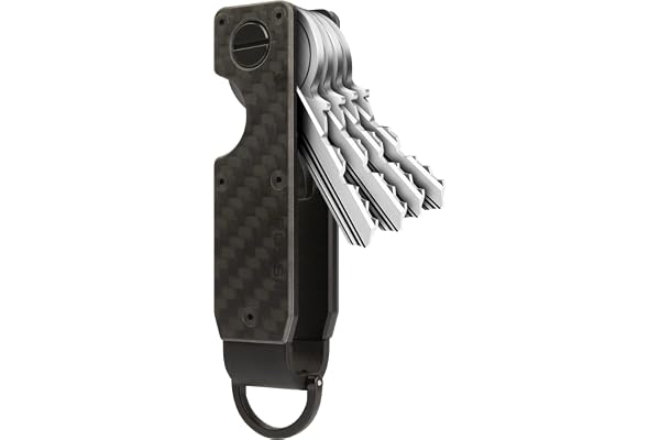 ROSSM Key Organizer - Compact Metallic Key Holder | Minimalist Innovative Keyholder | Smart Keychain Secures 2-6 Keys