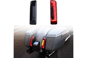 LUXEMOTO LED Saddlebag Tail Light for Harley 2025 Road Glide Street Glide,Smoked Turn Signal DRL Break Filler Fender Panel Lamp Rear Light for Road Glide Street Glide 2024-2025,CVO 2023-2025 Accessories