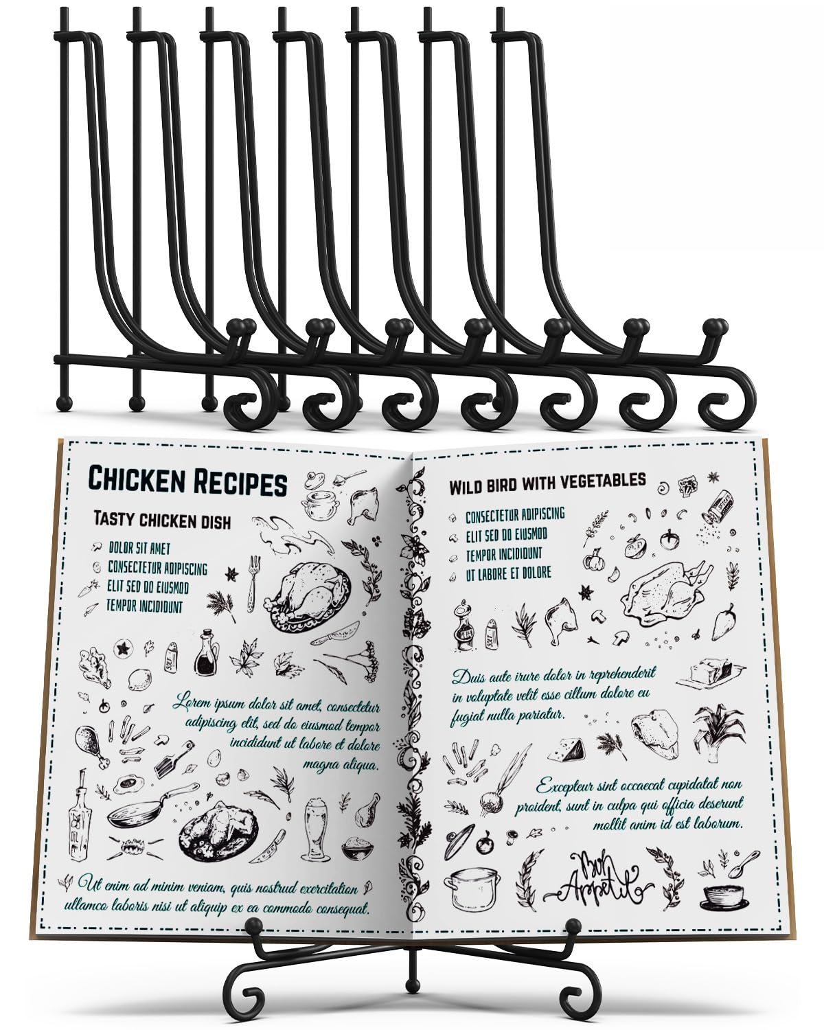 Photo 1 of Lzerking Display Stand 8 Packs, 10 Inches Iron Foldable Plate Stand Picture Stand Photo Stand for Display, Black Holder Easel for Decorative Plates, Picture Frames, Books, Artistic Work