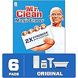 Mr. Clean Magic Eraser Original Cleaning Pads with Durafoam, White, 6 Count