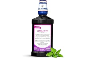 IOTECH INTERNATIONAL ioRinse Ready-to-Use (RTU) Mouthwash for Fresher Breath, Halitosis Relief, Alcohol-Free, Fluoride-Free and a Professional Clean, Original ioRinse RTU Mouth Wash, Zero Alcohol - Soft Mint Flavor, 1L