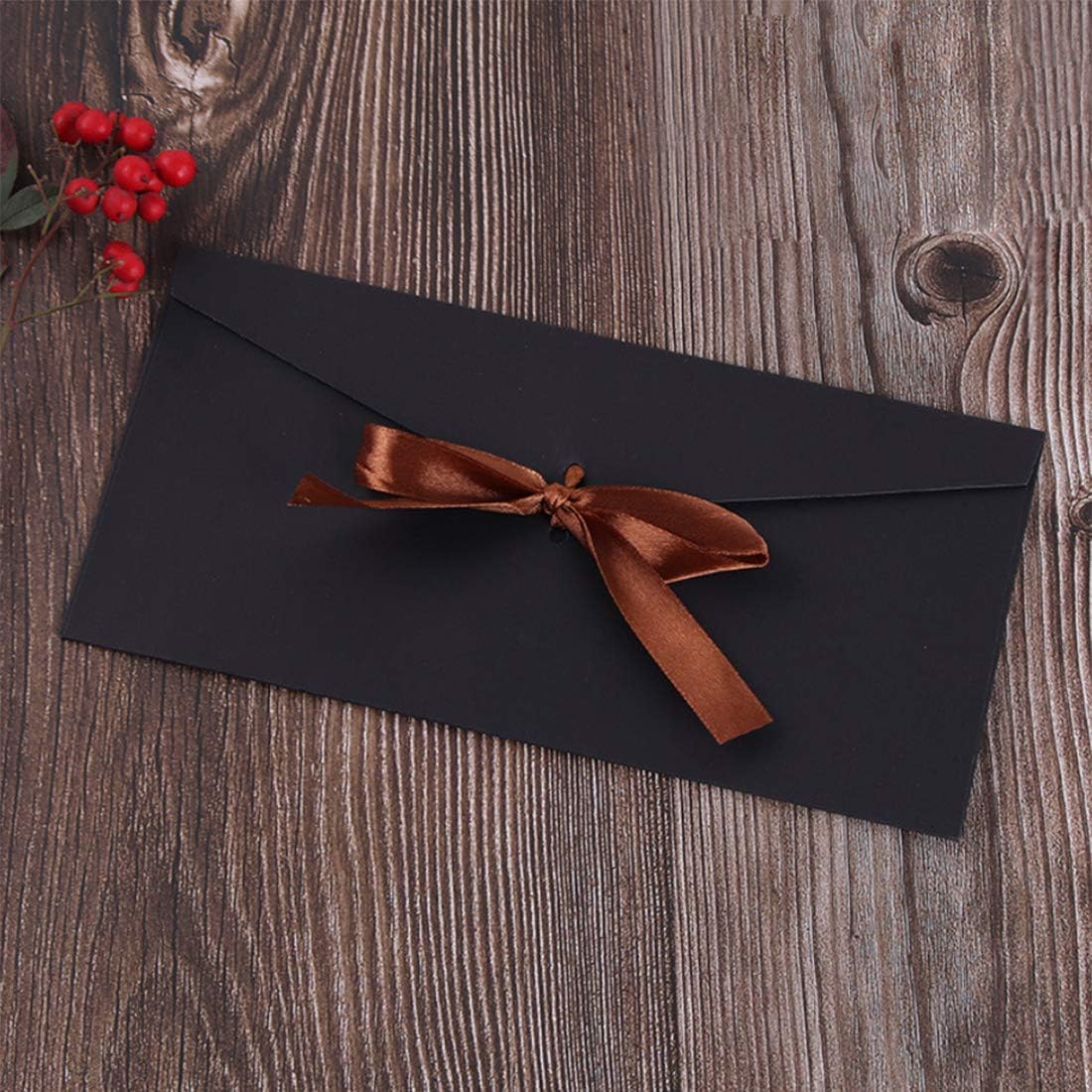 10Pack Kraft Paper Envelopes Gift Card Envelopes with Ribbon Bow - Image 5