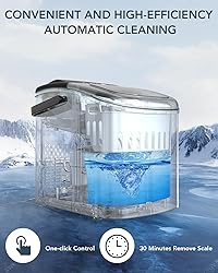 Electactic Ice Maker Countertop, Efficient Easy