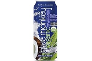 BLUE MONKEY Blue Monkey Organic Coconut Water 500mL, 12 Count