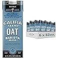 Califia Farms - Oat Milk, Unsweetened Barista Blend, 32 Fl Oz (Pack of 6) | Shelf Stable | Non Dairy Milk | Creamer | Vegan |