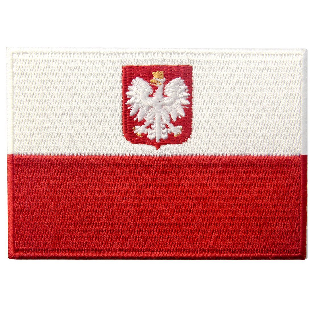 Poland Flag Patch Embroidered Swallow Bird Applique Polish Iron On Sew On Polska National Emblem