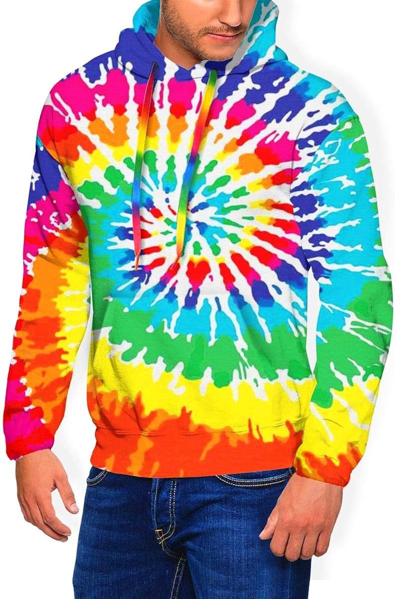 tie dye mens sweatshirt