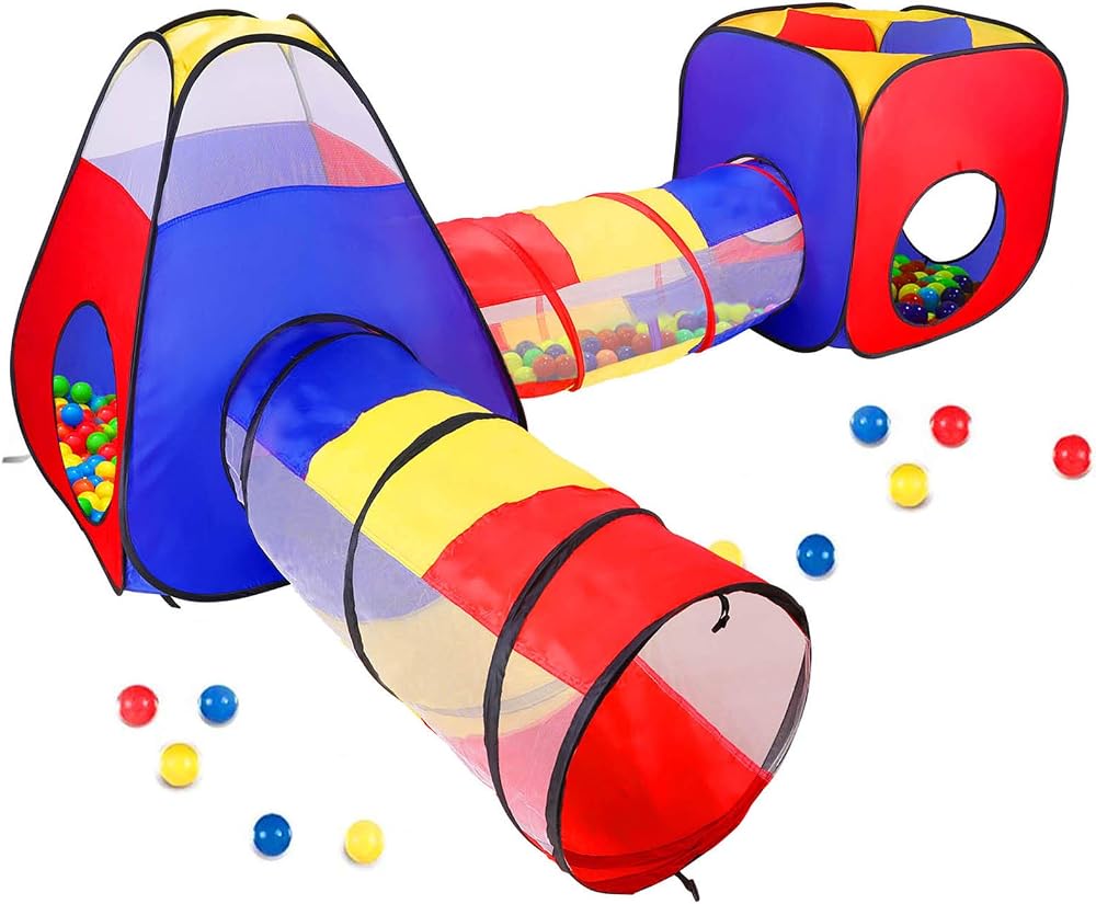 Opret Play Tent 4 in 1 Pop Up Tent Tunnels Ball Pit Kids