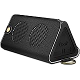 MoKo Carrying Case for OontZ Angle 3, Portable Speaker Cover PU Leather Protective Bag Sleeve Skins, with Holding Strap & Carabiner, BLACK (Not fit OontZ Angle 3 Plus / 3XL, OontZ XL/ Angle)