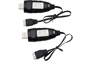 Blomiky 2 Pack 11.1V 1.5A USB Charger Cable Suitable for RC Car Boat Airplane Drone Airsoft 11.1V 3S 3 Cell Lipo Battery / 11.1V USB New 2