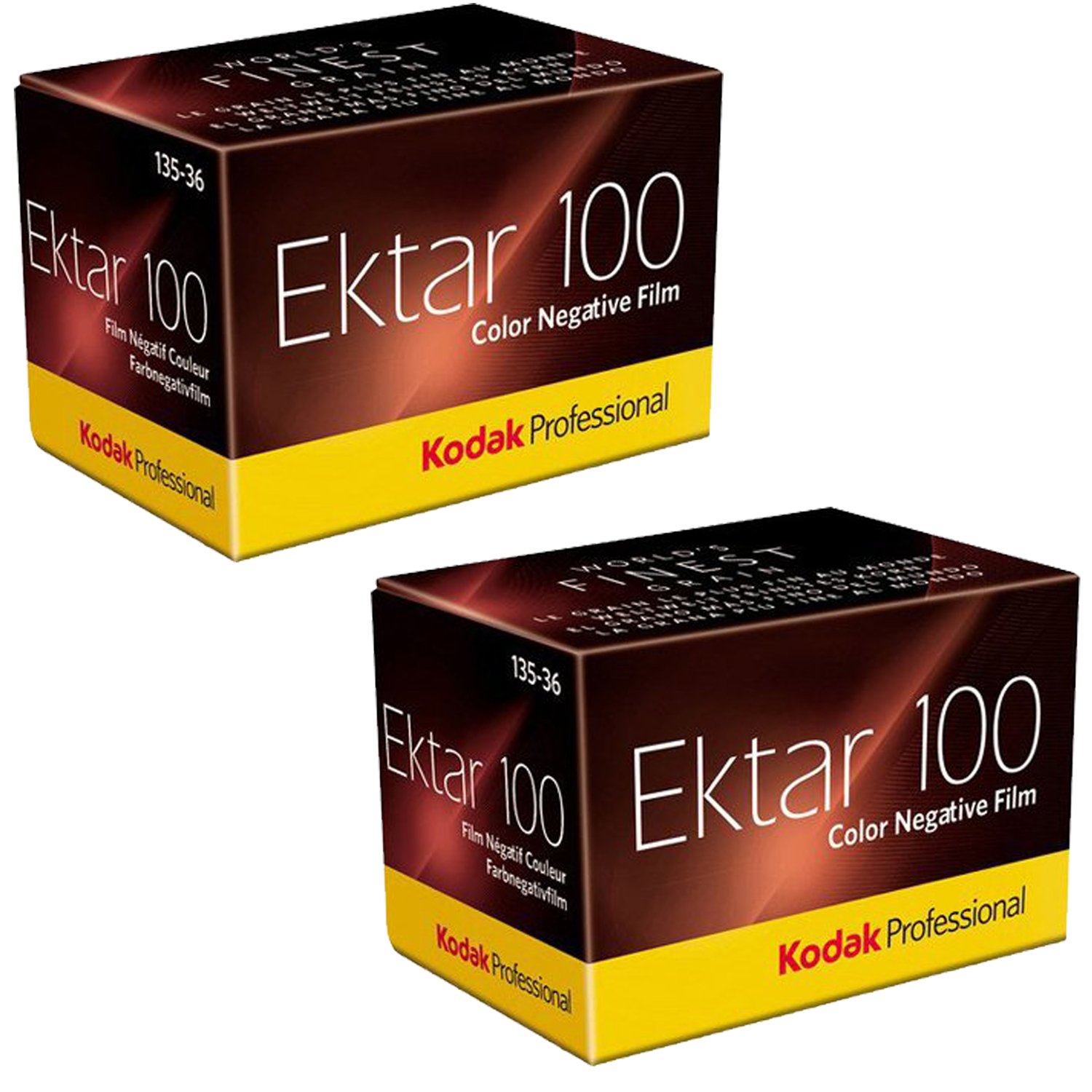 Kodak Ektar 100 Professional ISO 100, 35mm, 36 Exposures, Color Negative Film 2-Pack