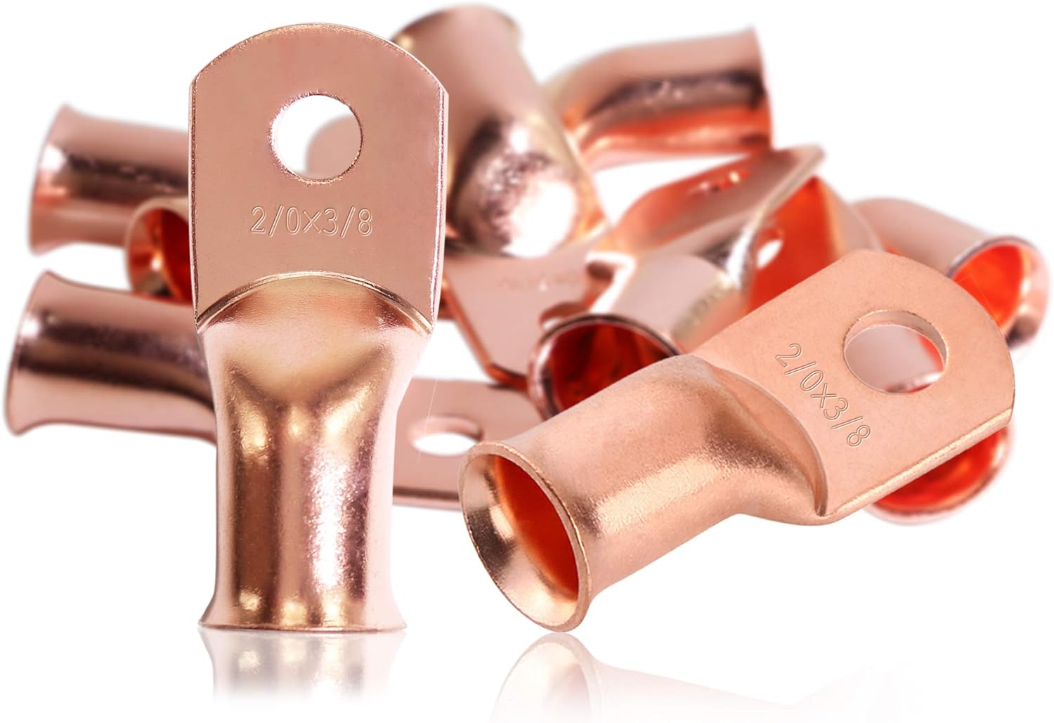 Car Terminals & Wiring 10 4/0 AWG X 1/2" Stud Tinned Copper Cable Lugs