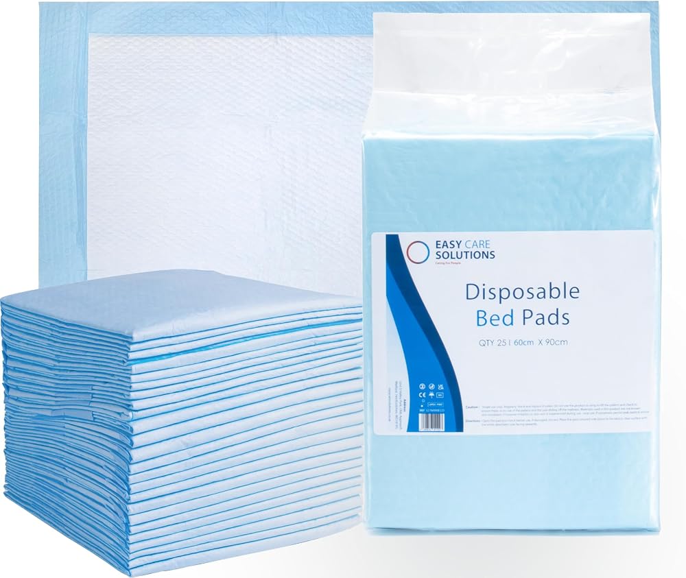 EASY CARE SOLUTIONS 100 x 60 x 90 cm Disposable Incontinence Bed Pads 4 Packs