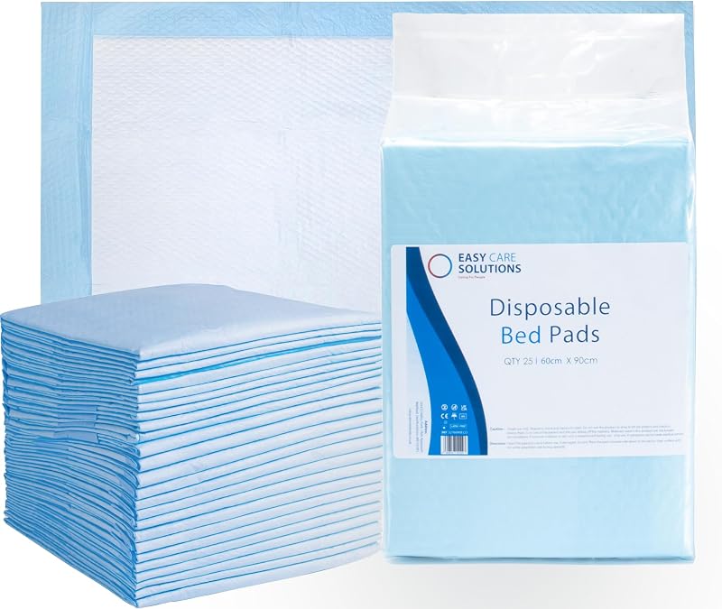 EASY CARE SOLUTIONS 100 x 60 x 90 cm Disposable Incontinence Bed Pads 4 Packs