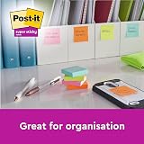 Post-it Super Sticky Notes 540 Sheets Pack of 6 76x76 mm Assorted Colors view 4