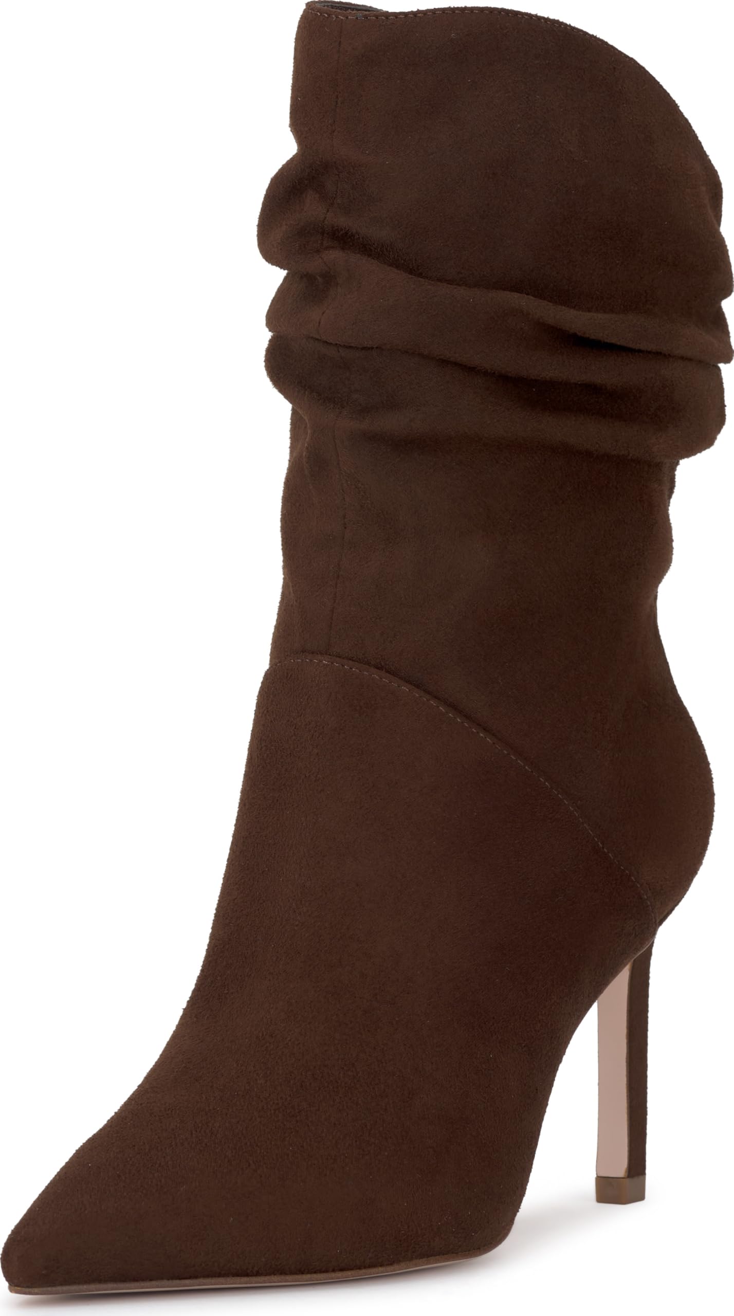 Jessica Simpson Elisti Scrunch High Heel Bootie, Walnut, 5.5