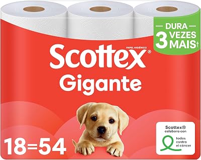 Gigante Papel Higiénico Seco 18 rollos