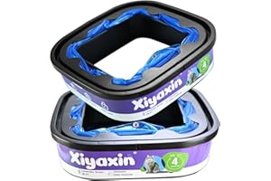 Cat Litter Refill Bags Cartridge 2 Pack 28FT, Compatible with Pet Genie Standard/Plus/Style Pail Refills, 7-Layer Odor Contro