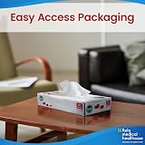 Farla Medical Facial Tissues 2-Ply, 100 Sheets x 40 Boxes, Dispenser Ready view 3