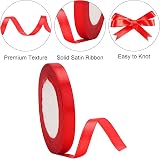 G2PLUS Red Stain Ribbon 10mm 22m Gift Wrap Ribbon for Crafting view 3