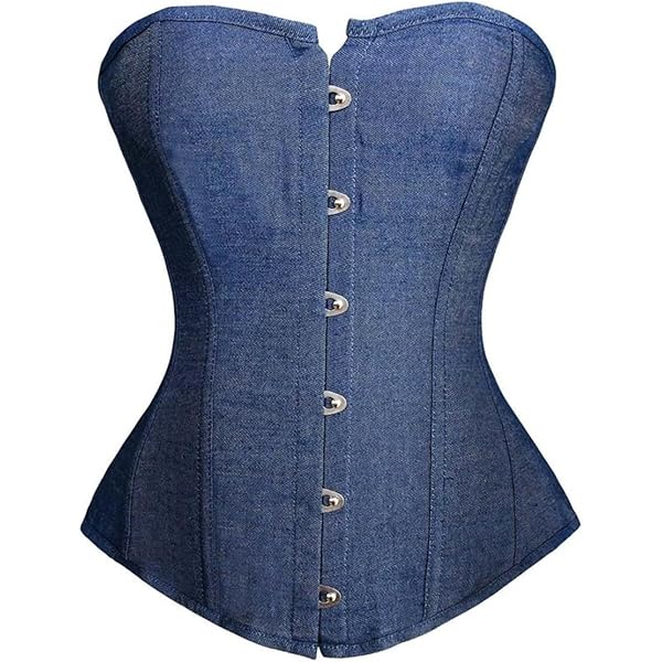 Amazon.com: Corset Tops Bustiers Womens Denim Lingerie Vintage