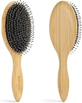 BESTOOL Hair Brush Boar & Nylon Bristles Round Paddle Eco Bamboo view 8