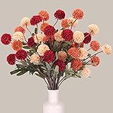 CEWOR 10pcs Fall Artificial Flowers for Vase, Fake Flowers for Autumn Table Centerpieces Decor, Aesthetic Artificial Flowers for DIY Bouquet Party Wedding Home Decor Floral Arrangements Centerpiece