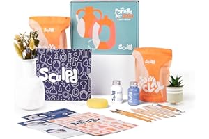 Sculpd - The Original Pottery Kit - Complete Air Dry Clay Kit for Adults includes Sculpting Tools, Varnish, Paint Brushes, Gu