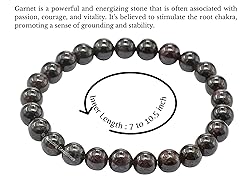 Garnet Bracelet for Women Men's Gifts - Protection