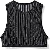 FIROTTII Men's Sexy Mesh Crop Tank Top for Party and Clubwear