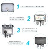 RICOKEY Weatherproof Outdoor Socket 2-Gang 3M Extension Lead IP66 view 5