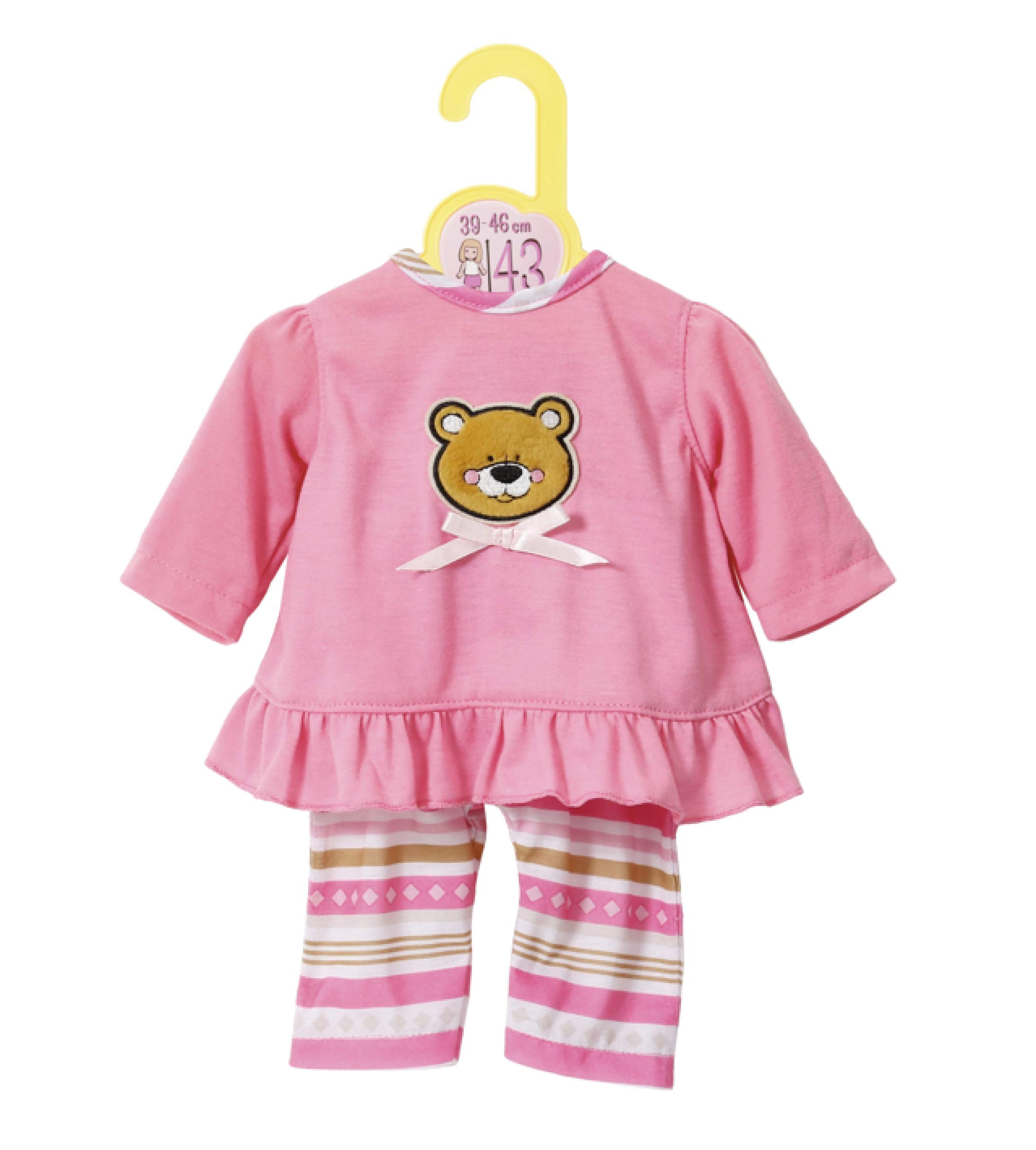 ZAPF Creation 870075 - Pijama Dolly Moda, Pink, 39-46 cm