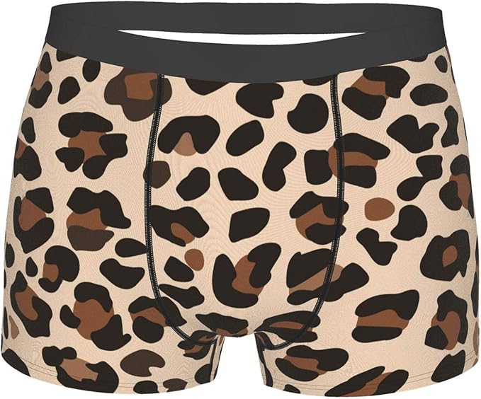Leopard print line Men's Underwear Breathable Men Boxer Briefs Comfort