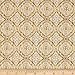 Unbridled Horseshoe Medallions Straw Fabric