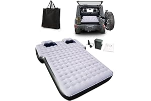 MIROZO Air Mattress Camping Bed 10inch Ultra Thick for SUV, Air Mattress with Built-in Pump for Jeep JK JL JKU JLU Ford Bronco 2021 2022 Subaru Forester 1998-2023 Toyota 4runner（Grey）