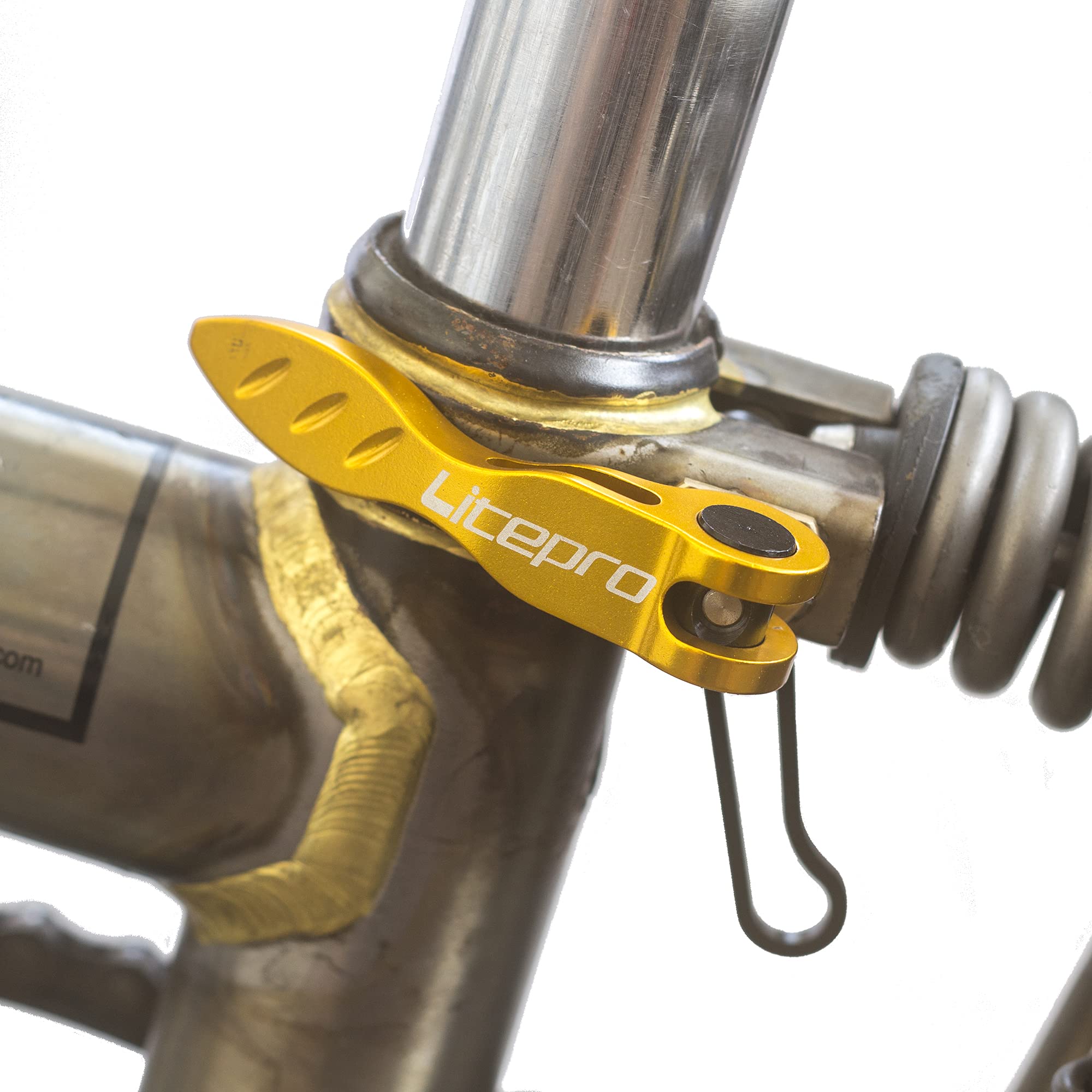 Aluminium Seatpost Clamp for BROMPTON in Gold