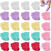 Toulite 24 Pairs Preemie Socks Preemie Cotton Ruffle Socks Turn Cuff Nicu Baby Gift for Hospital Premature Newborn Girls Boys