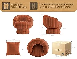 Mid Century Modern 360 Degree Barrel Swivel Accent