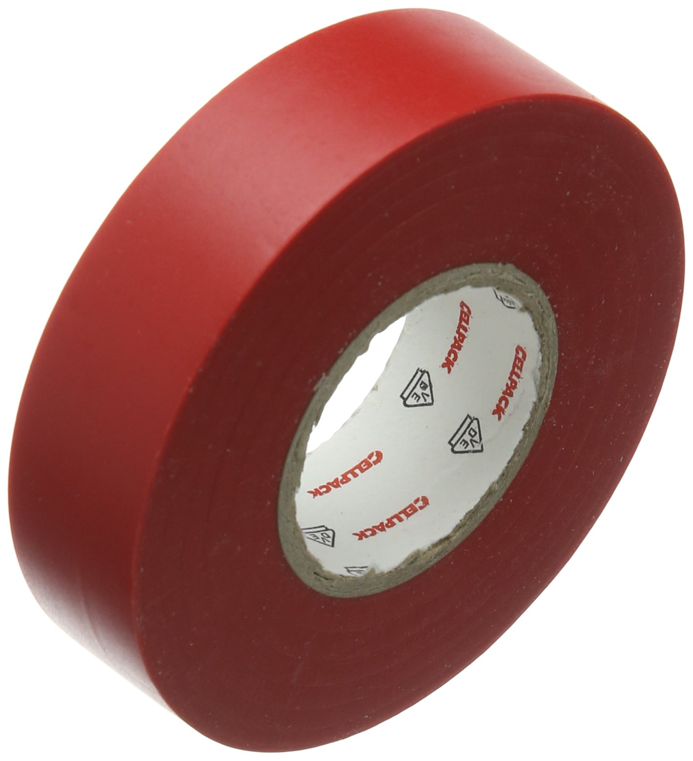 Cellpack 145800 128 0.15-19-25, PVC Electrical Insulation Tape, Red