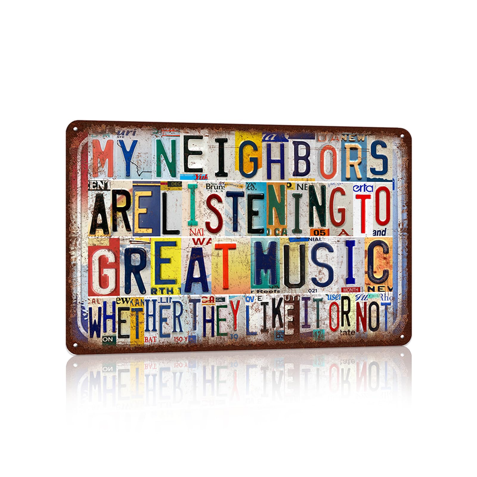 Vintage Metal Tin Signs Wall Decor for Man Cave Garage Bar Home 12 x 8 ...
