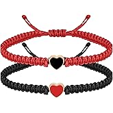 Aospkle Couple Matching Bf and Gf Bracelets, Best Friend Friendship Adjustable Stretch Bracelet for Him and Her