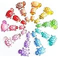 30 Pcs Mixed Mini Resin Turtles Figurines to Hide Glow in The Dark Plastic Sea Turtle Toys Bulk Tiny Ocean Animals Figures fo