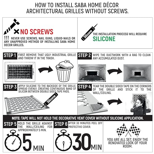 SABA Air Vent Cover Grille Acrylic Fiberglass 10