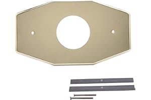 Westbrass A503-01 One-Hole Remodel Cover Plate for Mixet Bathtub and Shower Valves, Polished Brass