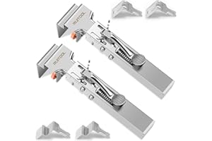 2 Pack Adjustable Drawer Fixing Clamp, Stainless Steel Drawer Front Installation Clamps, Cabinet Face Frame Clamps, Fixed Cab