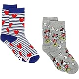 Minnie Mouse Womens 2 pack Socks (Big Kid/Teen/Adult)