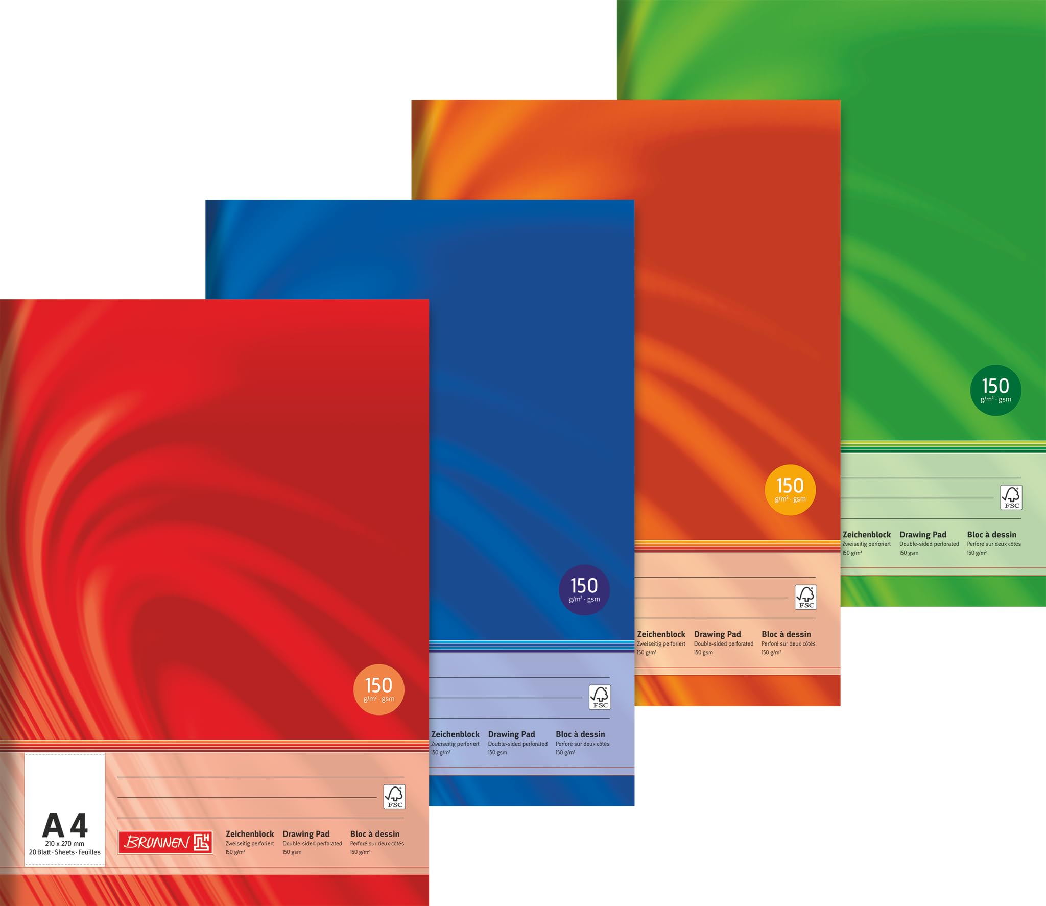 Baier Schneider &Glass Surface Cartridge Pad (210 x 297 MM x 4 MM, 150 g/M ² 20 Sheets