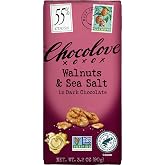 Chocolove Walnuts &amp; Sea Salt in Dark Chocolate Bar, 3.2 OZ