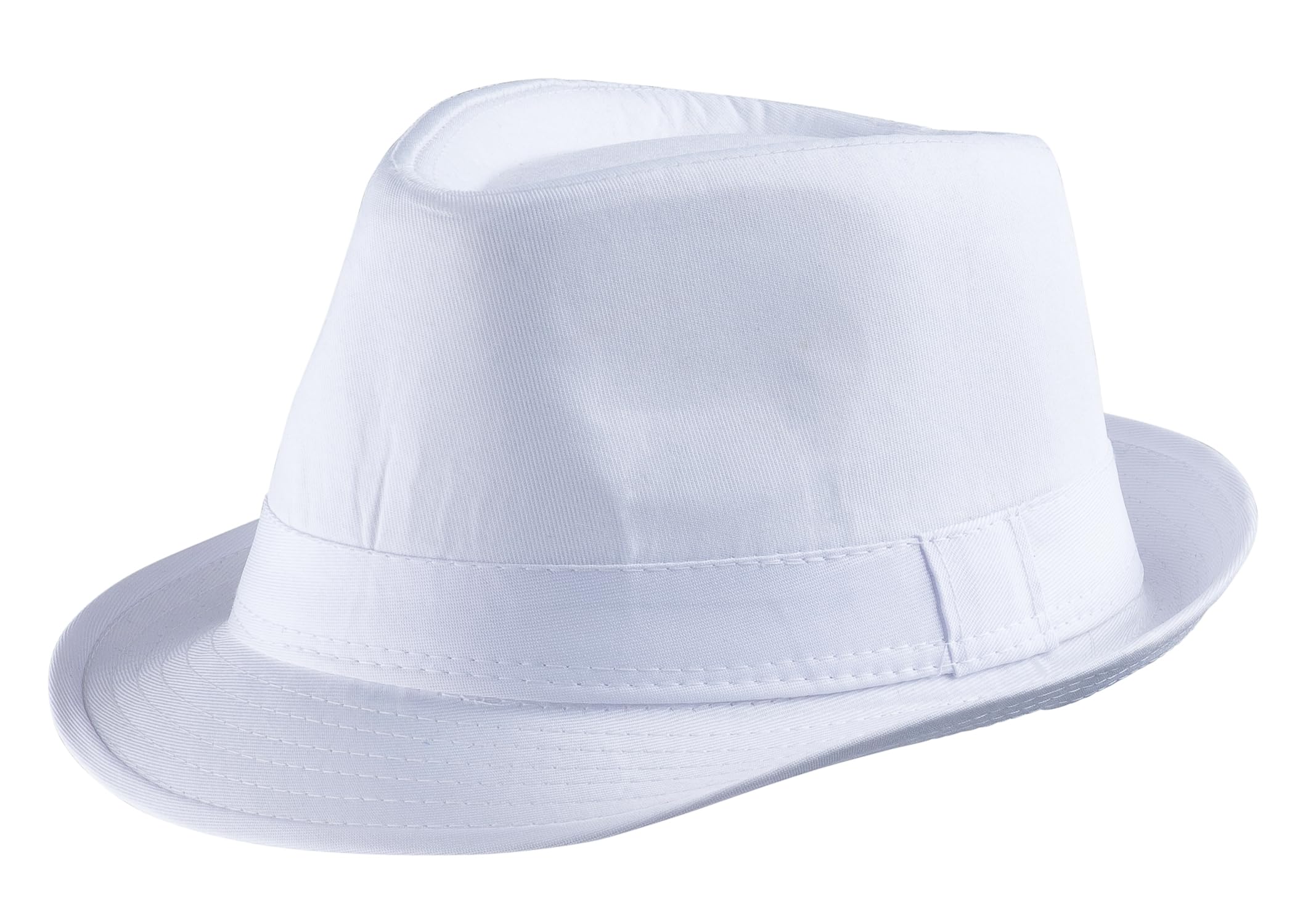 Dress Up America Unisex White Fedora Hat For Adults - Beautiful Dress Up Set for Role Play
