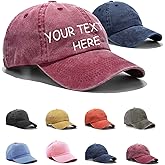 Giavuwn Custom Embroidered Baseball Hat Your Own Text Personalized Dad Hats